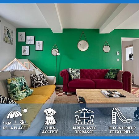 Le So Wild, Maison Avec Jardin Clos, Terrasse Amenagee, 5 Mn A Pied Commerce, Terrain De Tennis, A 800 M De La Plage D'Omaha Beach Jeux Arcade, Jouets, Materiel Jeunes Enfants Enfants, Table Ping-Pong Vierville-sur-Mer Exterior foto